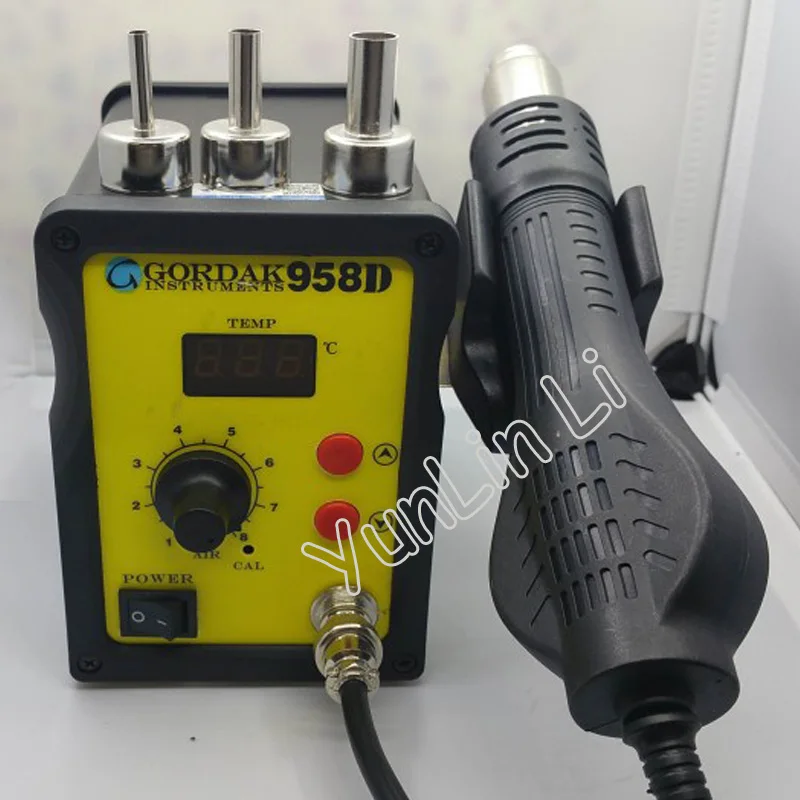 

Паяльная станция 2-в-1, 110 В/220 В, паяльная станция, антистатический тепловой пистолет, станция для распайки 958D