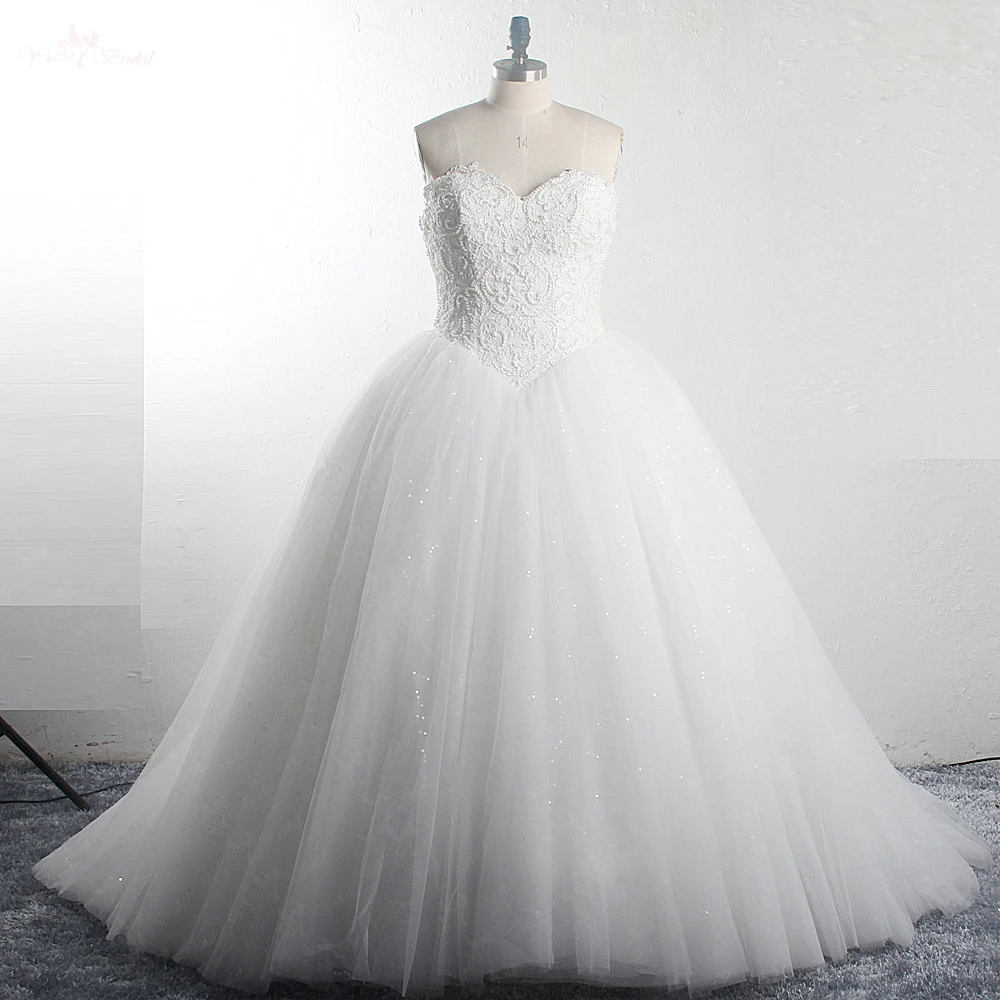 Элегантное фатиновое бальное платье RSW1511 с милым вырезом горловины Robe De Mariee Princesse