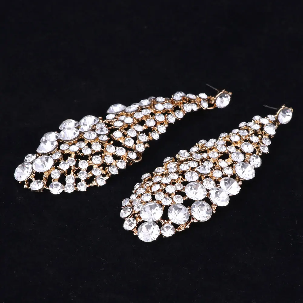 Модные наборы свадебных ювелирных изделий свадебное ожерелье серьги для невест