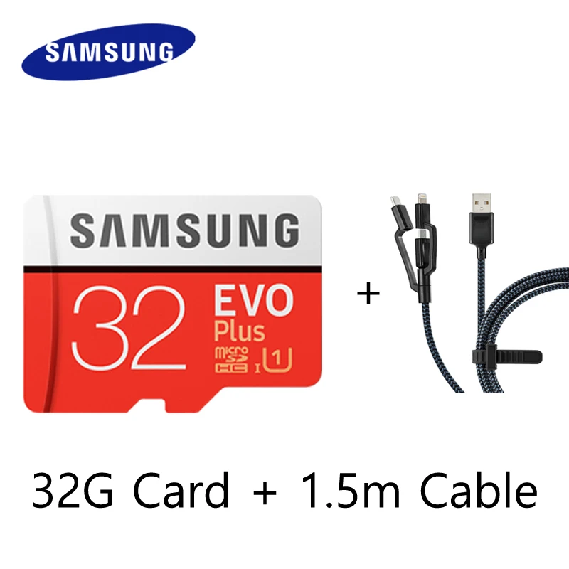 Оригинальная карта памяти SAMSUNG 32 Гб класс 10 U3/U1 64 128 ГБ флеш TF Micro SD Microsd для samrtphone и