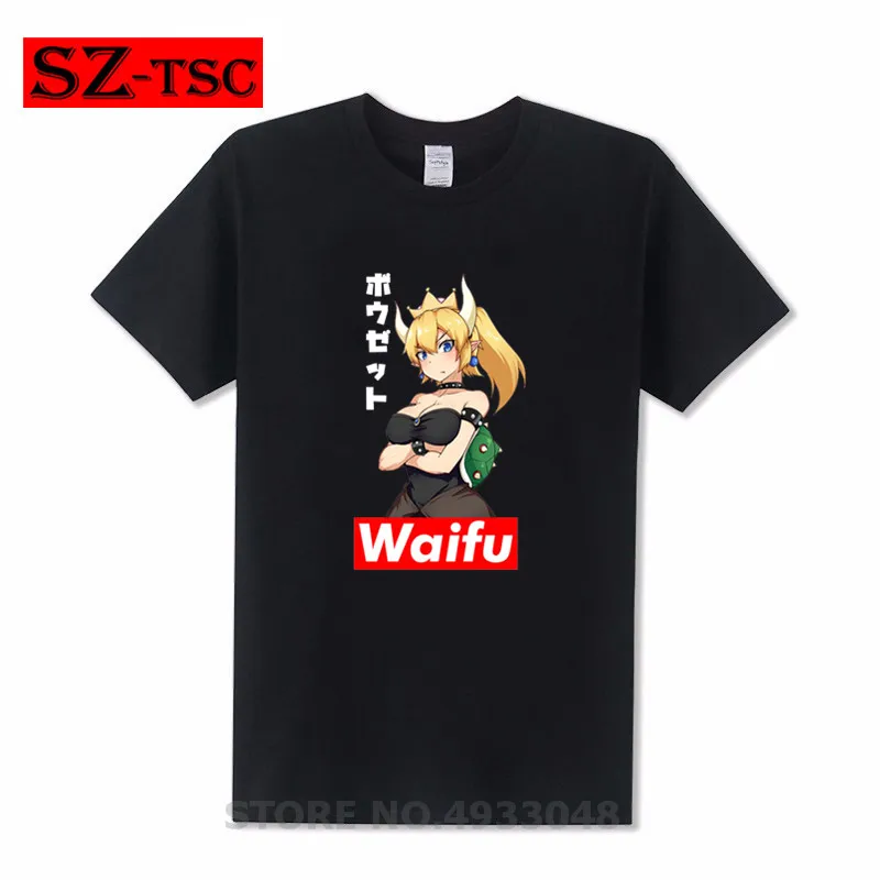 Мужские футболки Bowsette Waifu Ahegao Vs The Hulk летняя одежда осень хлопок круглый воротник