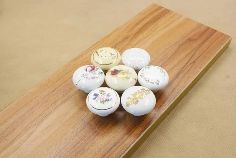 100 шт. 7 стиль цветок Керамика Мебель ручки Китай ящик ручки|furniture sofa|furniture babiesfurniture