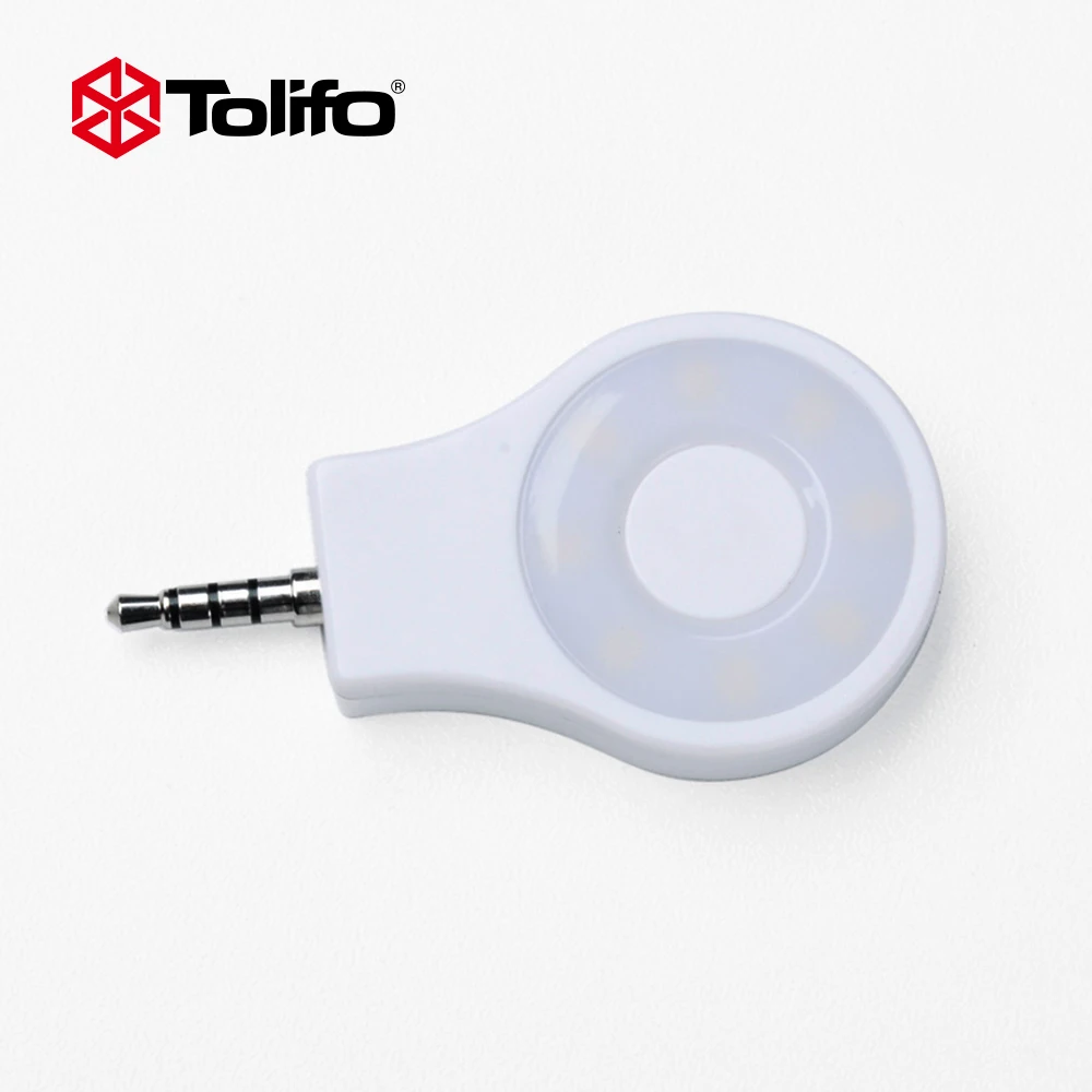 Светодиодный кольцевой светильник Tolifo HF0801 8 светодиодов 4 режима перезаряжаемый