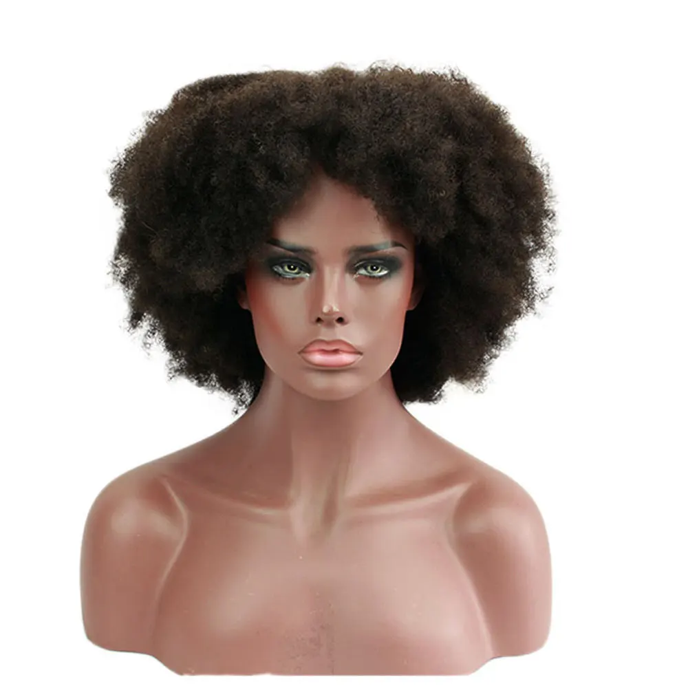 Eseewigs афро кудрявый парик Glueless полный парик шнурка человеческие волосы с волосами младенца 180% Плотность бразильские волосы Remy африканские Америка