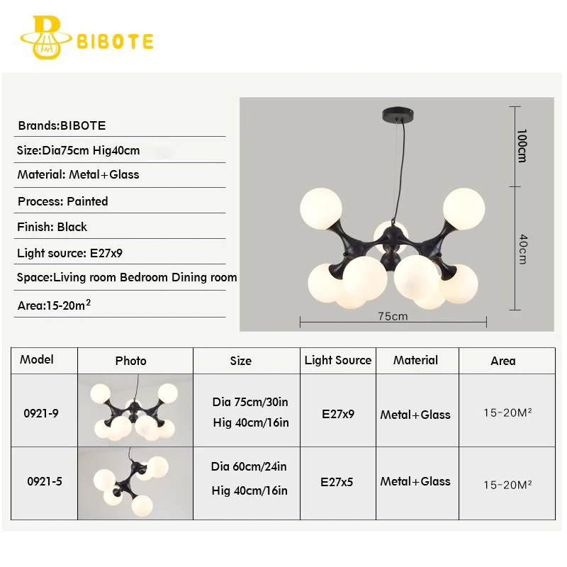 Дизайнерские Люстры в скандинавском стиле Подвесная лампа виде веток стеклянная