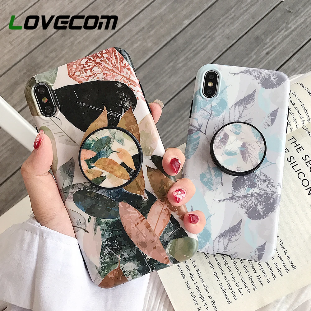 Чехол LOVECOM с гибкой подставкой для iPhone 11 Pro Max XR XS X 7 8 6S Plus мягкий чехол полным