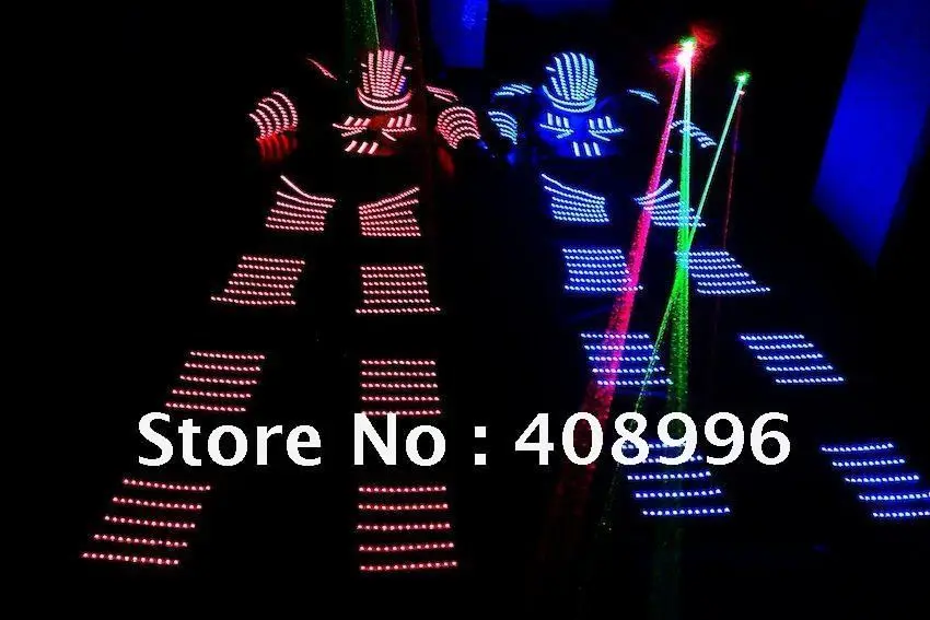 

LED Luminous robot costume /David Guetta robot suit/ KRYOMAN Robot