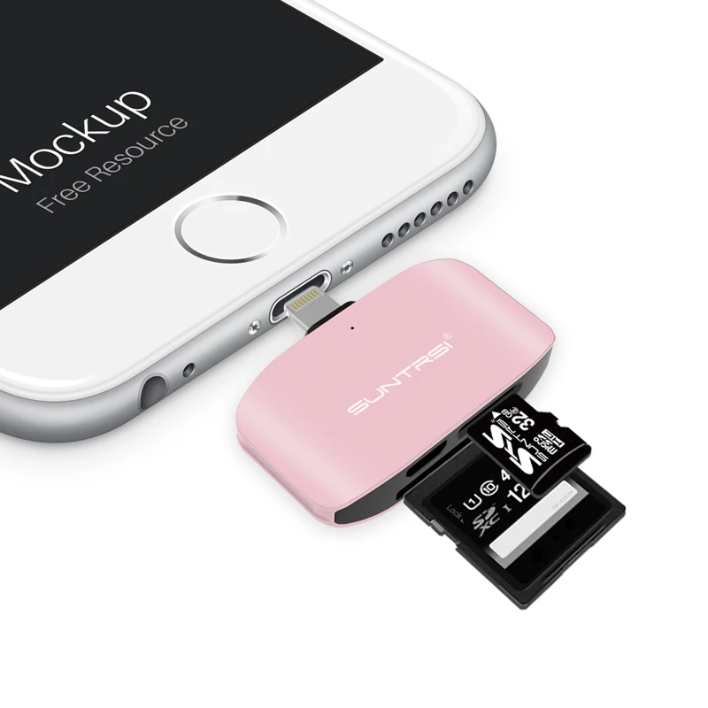 Suntrsi Micro SD кард ридер для iPhone 5/5S/6/6 7 plus/ipad многофункциональный считыватель смарт
