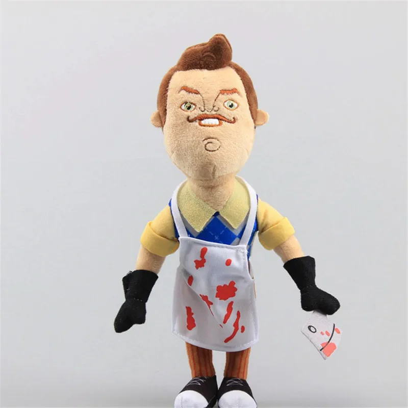 Новинка 2019 плюшевые игрушки Hello Neighbor куклы фартук с мультяшным соседом мягкая