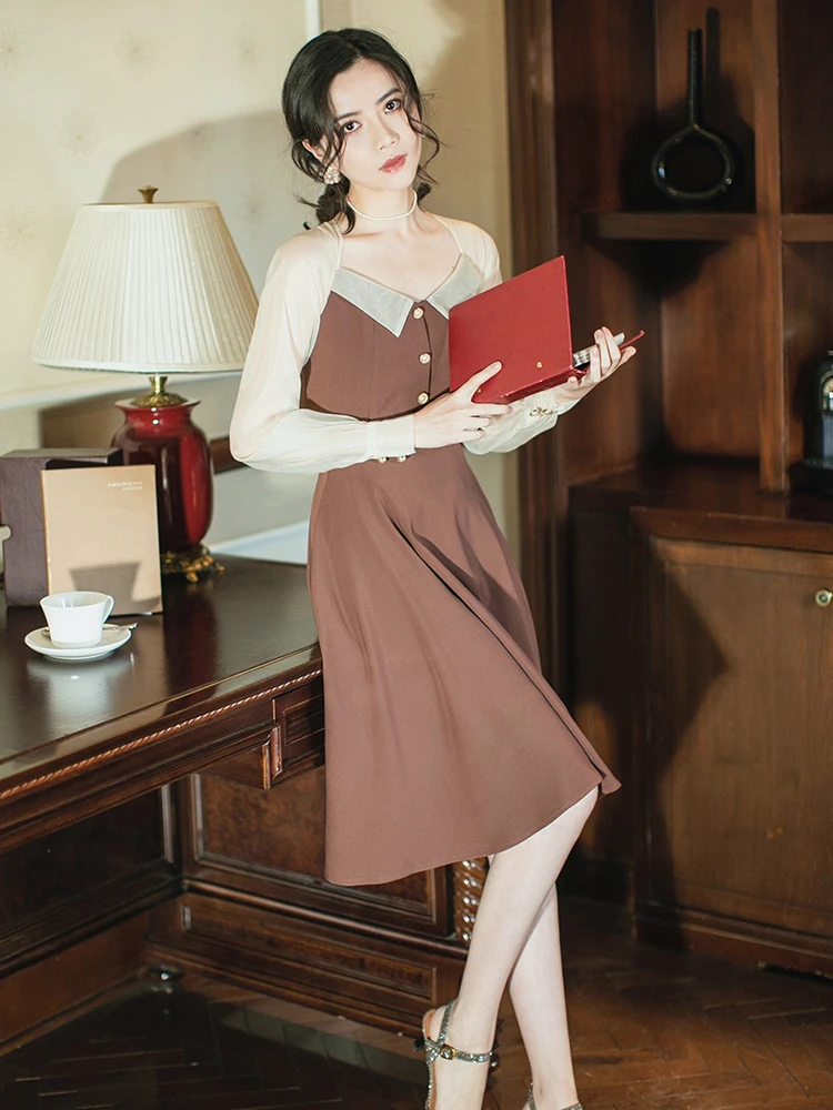 2019 новые модные женские туфли платья для женщин Весна ретро темперамент сетки