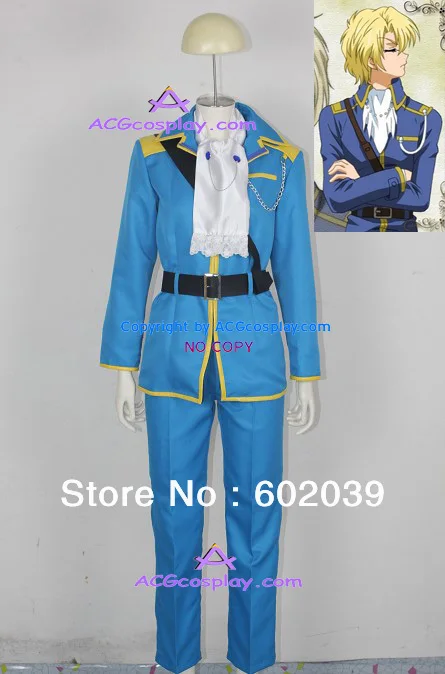 Костюм для косплея Kara Maoh Wolfram von Bielefield включает шарф и ремни ACGcosplay|cosplay costume|costume