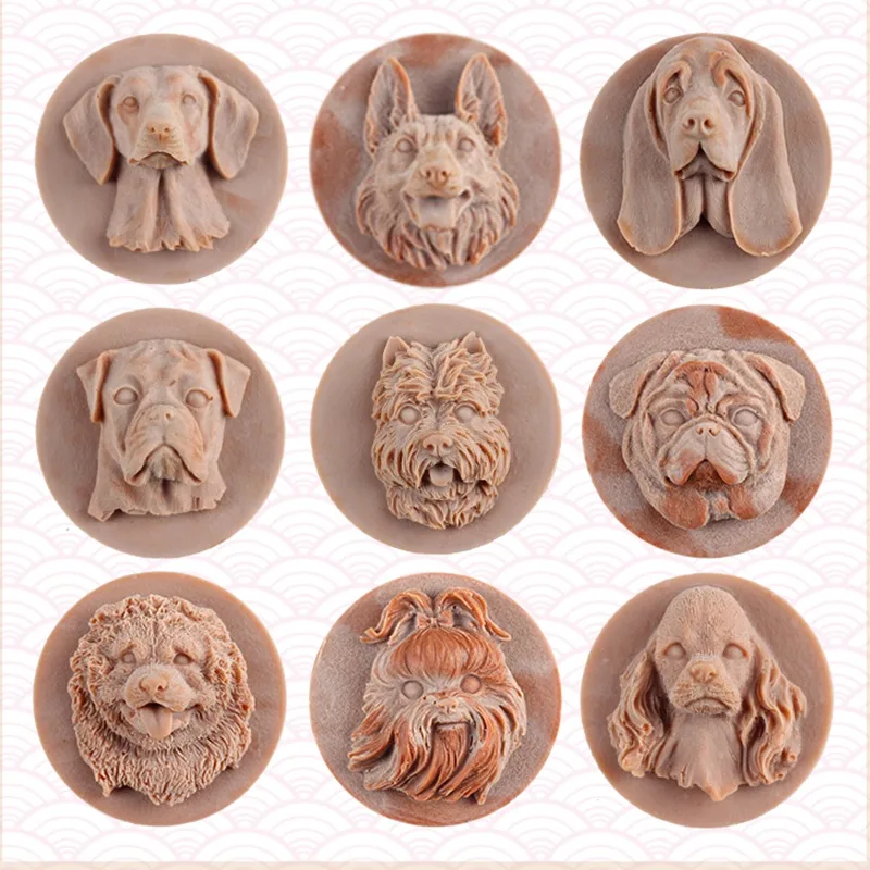 

Silicone Soap Mold 3D Dog Shape Chocolate Candy Mould Cake Decorating Tool DIY Handmade Craft Resin Clay