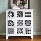 Новый креативный узор черно-белого цвета, товары для дома, украшение для комнаты, для кухни, ванной комнаты, для украшения стен наклейки для напольной плитки