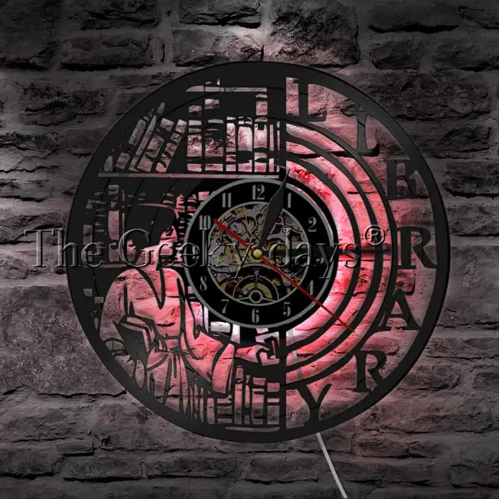 Книги для чтения настенные художественные украшения современный дизайн часы