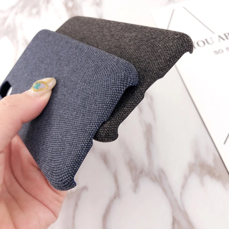 Cloth Texture Soft TPU Phone Case For iPhone X XS Max XR Ultra Thin Canvas Silicon 7 6 6S 8 Plus |
