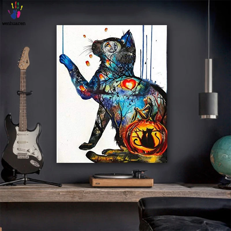 DIY картинки для раскраски по номерам в различных расцветках с применением