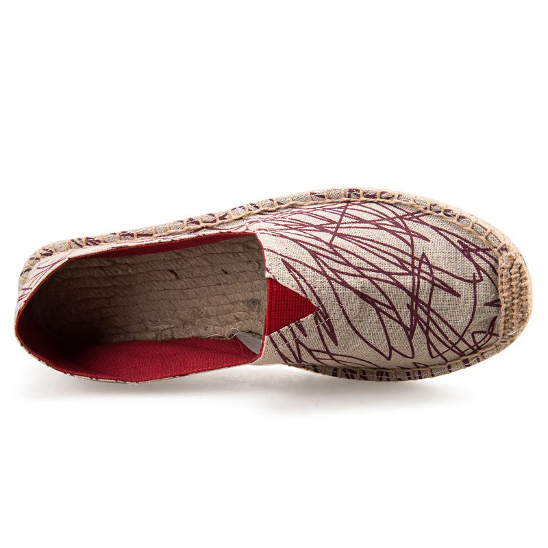 Эспадрильи OUDINIAO женские холщовые туфли на плоской подошве без застежки летние