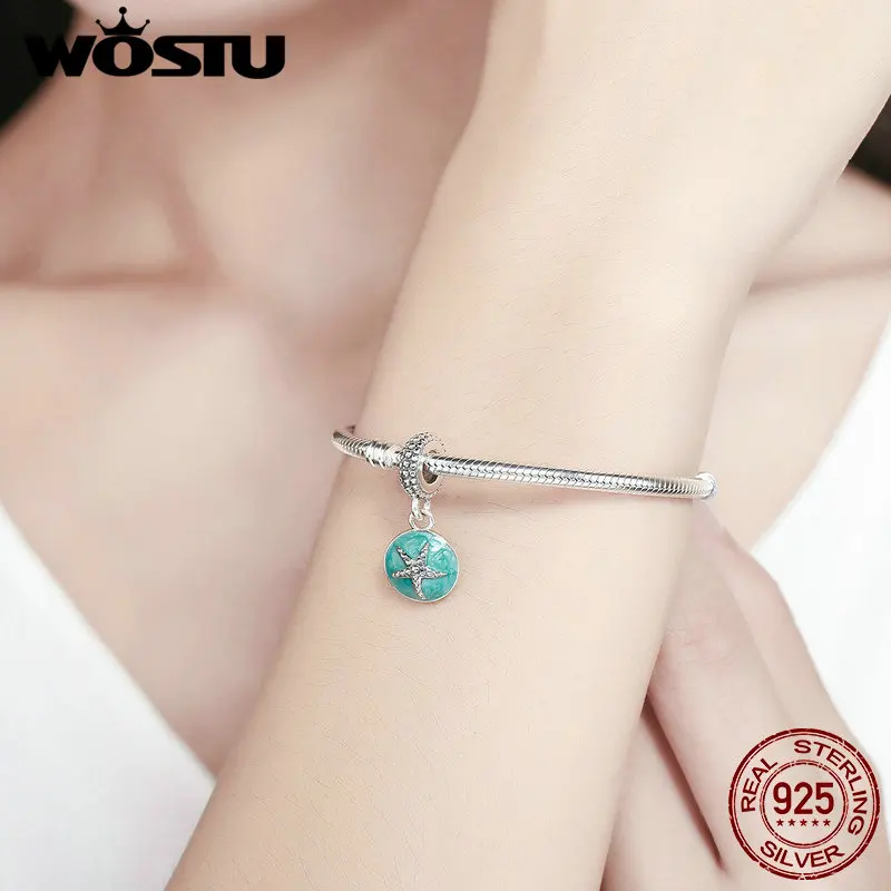 Женские Подвески-бусины в виде морской звезды из серебра 925 пробы | Украшения и