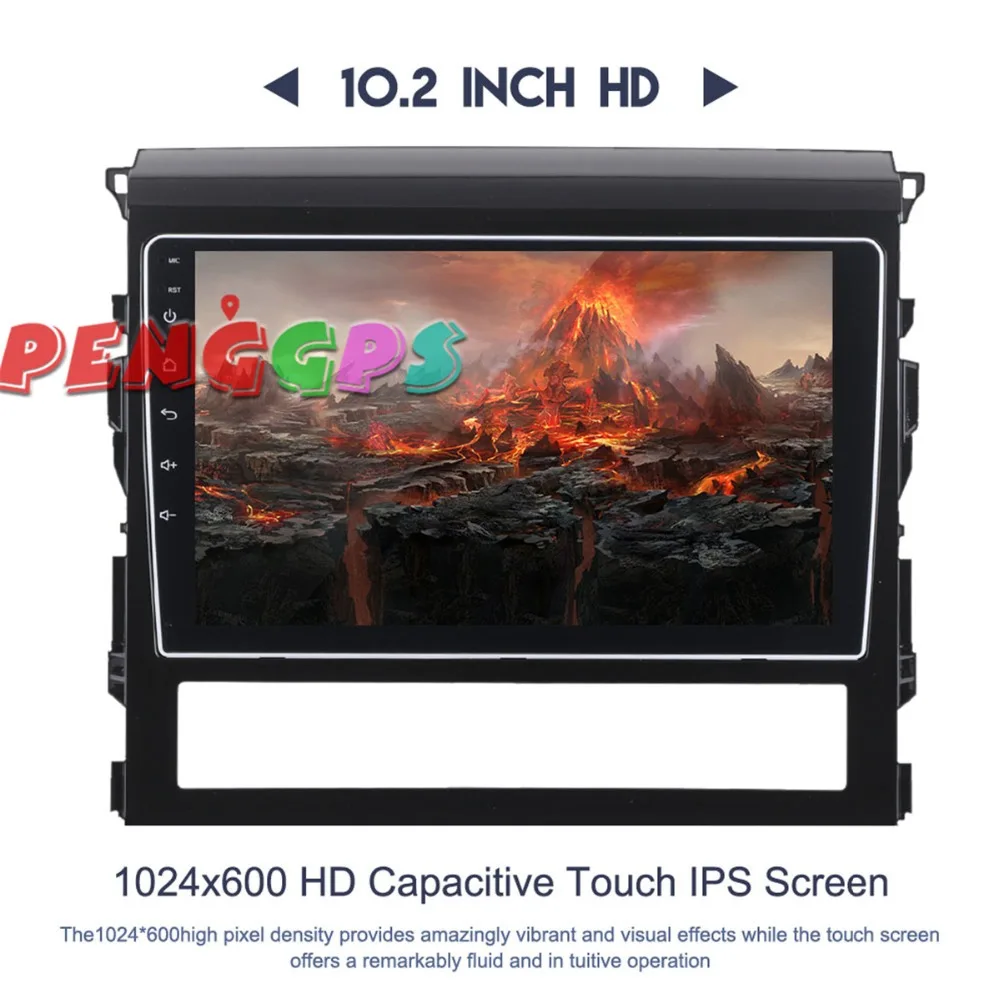 Gps Navi Авто Радио стерео головное устройство для Toyota Land Cruiser 200 2016 2017 2018 Android 8 0 7 1 без