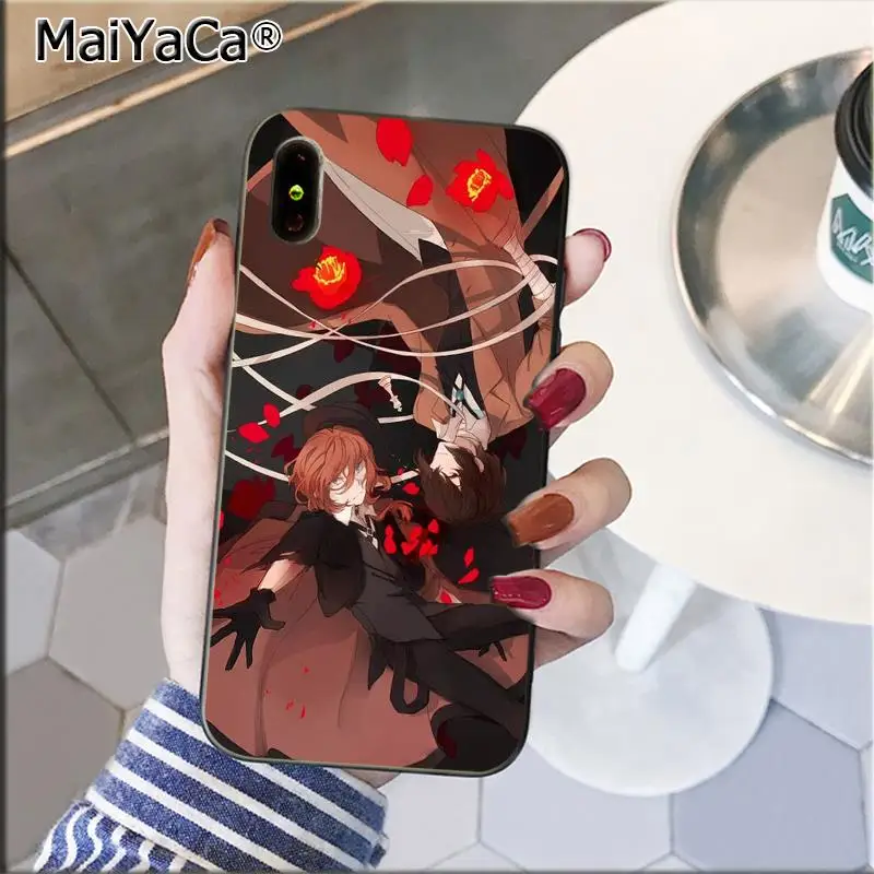 MaiYaCa японское аниме bungou бродячие собаки Dazai Osamu чехол для телефона для iPhone 11 pro max 8 7 6 6S Plus 5 5S SE XR X XS MAX