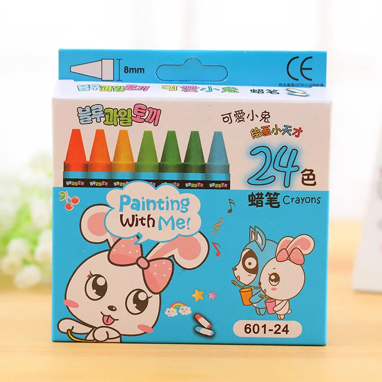 Прекрасный животных печати красочные Нетоксическо карандаш масляной живописи