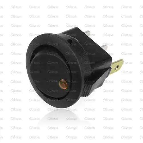 2pcs LED Dot Light Switch 12V Car Auto Boat Round Rocker ON/OFF Toggle SPST yellow | Электроника