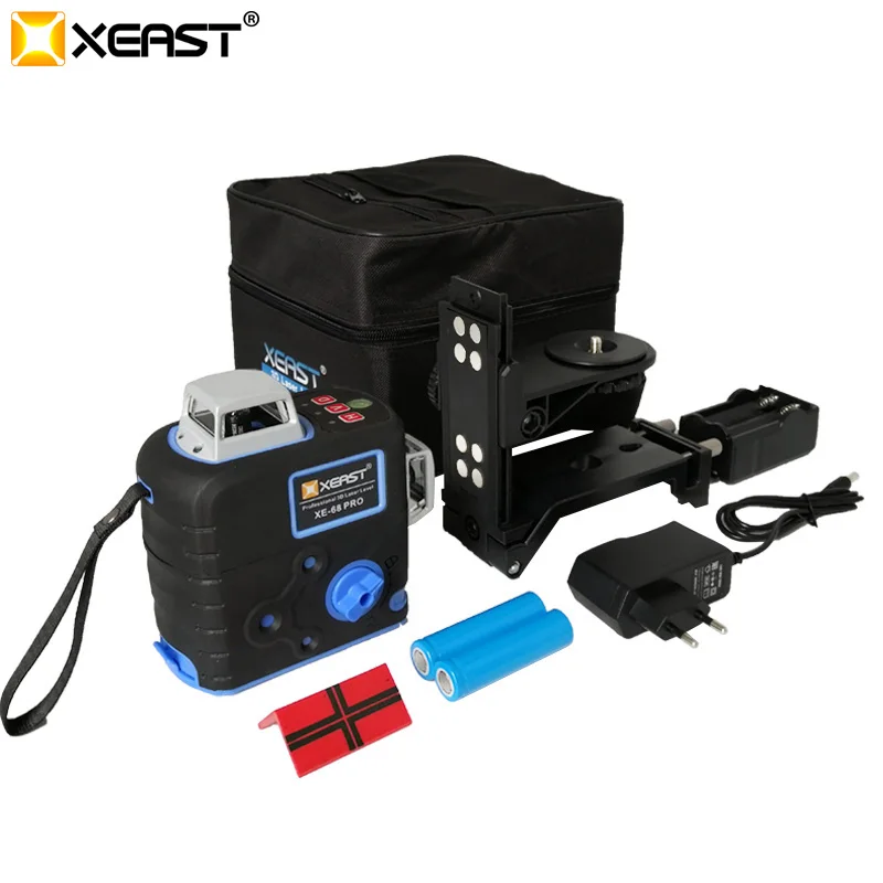 XEAST XE 68R Pro 3D Лазерные уровни 12 линий поперечный уровень самонивелирующийся