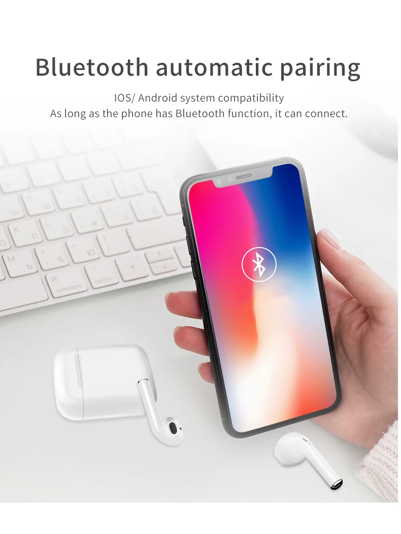 Blutooth наушники Handfree i9s tws Автоматическое Сопряжение истинное беспроводное Спорт с