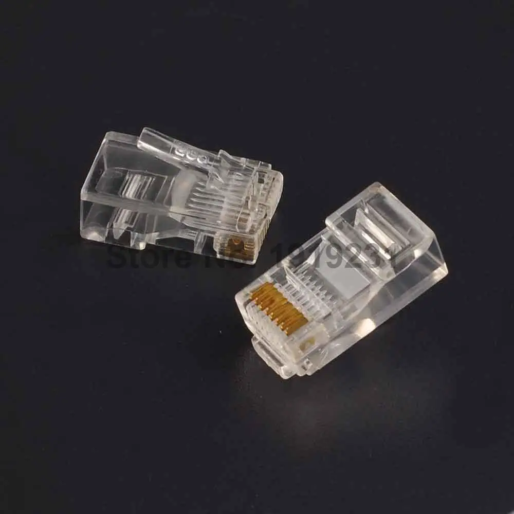 50 шт. 8 контактов RJ45 Модульные розетки сетевые Ethernet Кристальные штекеры коннектор