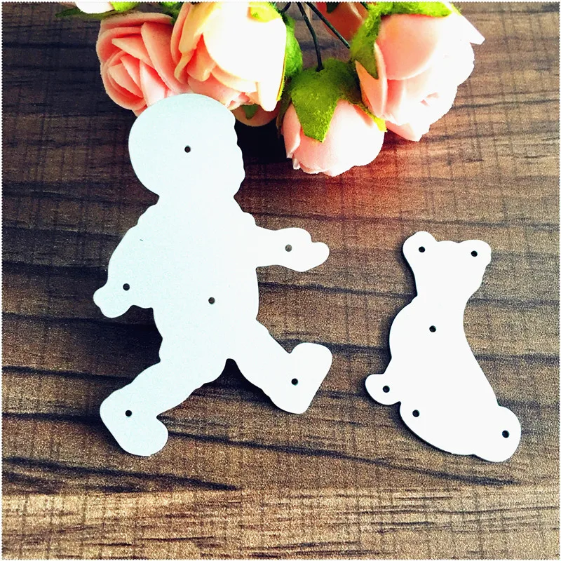 Металлические режущие штампы для мальчиков и собак рукоделия скрапбукинга