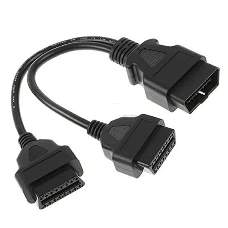 Высокое качество OBDII OBD2 Удлинительный кабель сплиттер 16 контактный Мужской