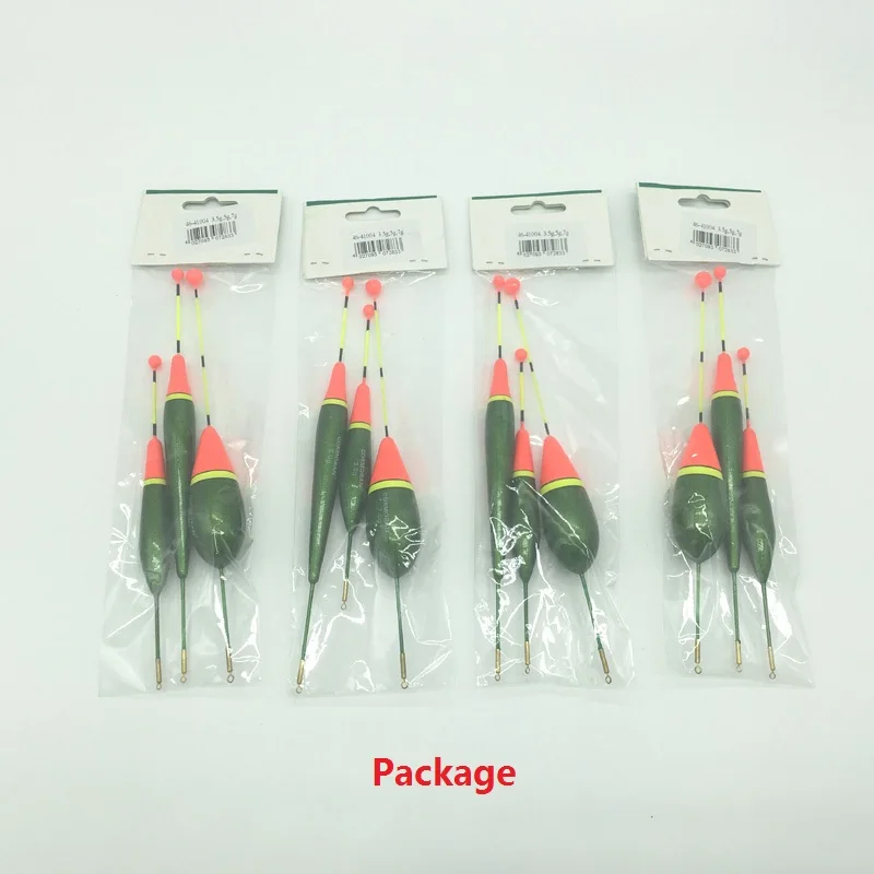 

Newdonghui Fishing Float Set Wood Float Mixed Sizes 3.5G 5G 7G Bobber Fluctuador Fishing Accessory 12 pcs/pack 46-41004