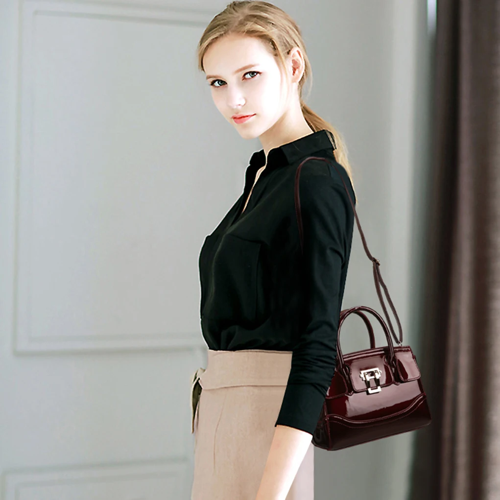 YANXI 2018 New Trend Designer Women Shoulder Bags Patent Leather Handbags Female Elegant Ladies Crossbody Messenger Bag | Багаж и сумки