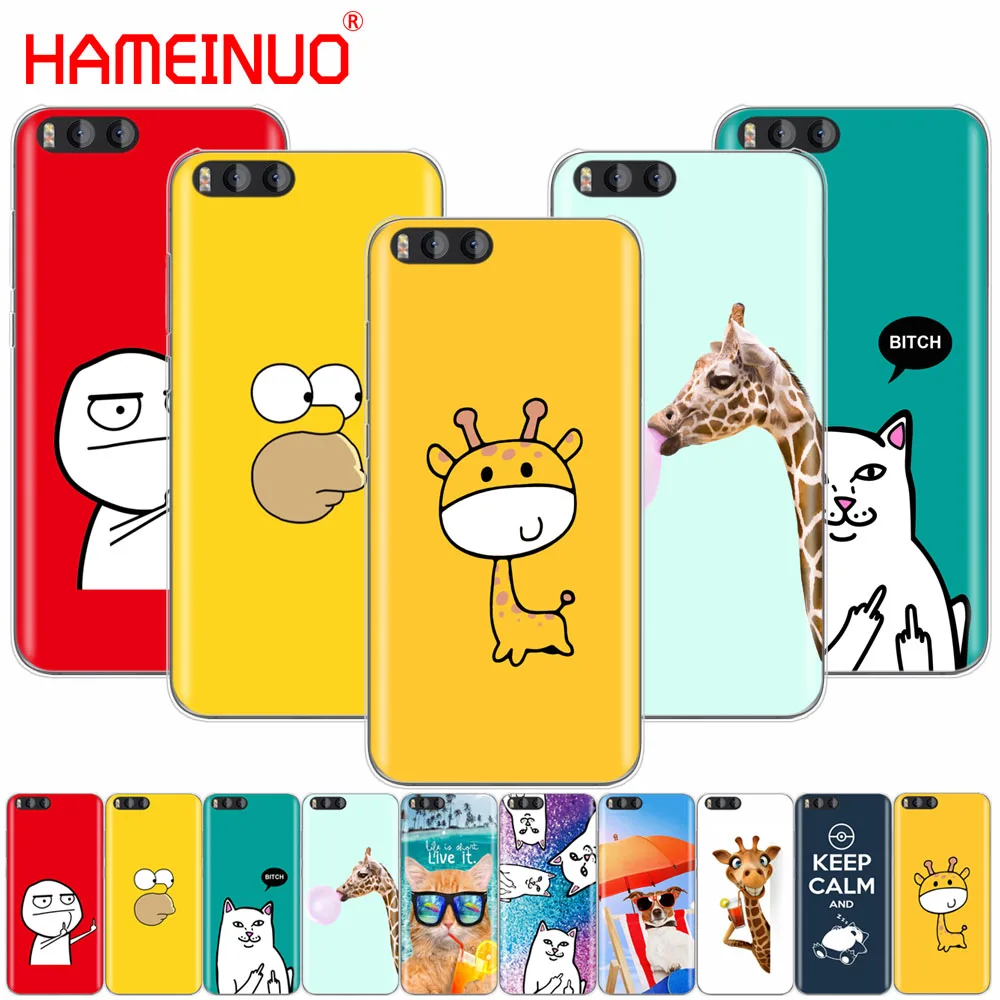 Смешной милый Модный чехол HAMEINUO для Xiaomi Mi A1 A2 3 4 5 5S 5C 5X 6 6X 4I 4C NOTE MAX 2 mix plus|Бамперы| |