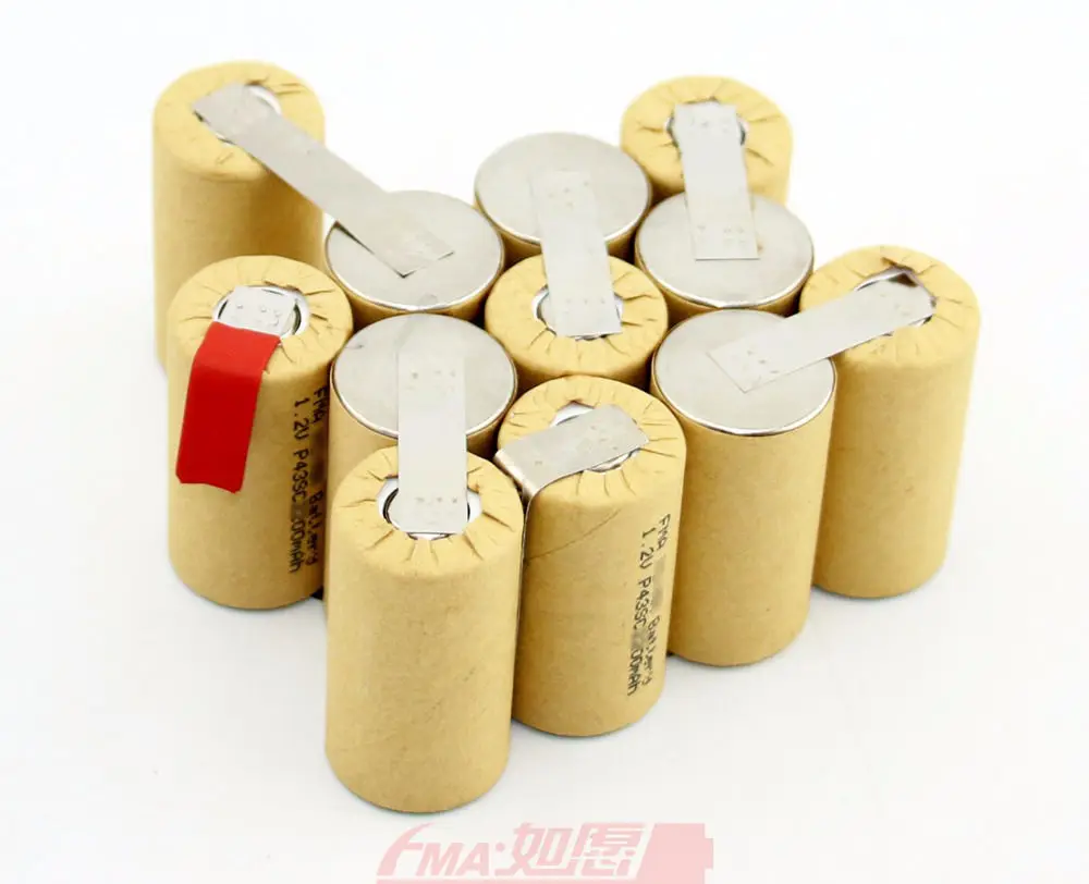 Ni Cd Sub C 14 4 V 1200 1500 mAH перезаряжаемая батарея для ручной дрели Powertools 12SN P89|rechargeable