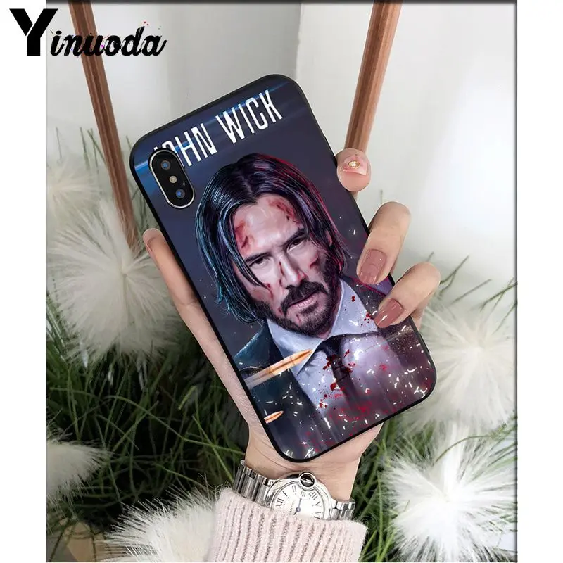 A11 Yinuoda Джон Вик черный мягкий чехол для телефона Apple iPhone 8 7 6 6S Plus X XS MAX 5 5S SE XR Чехлы для мобильных телефонов - Цвет: A11