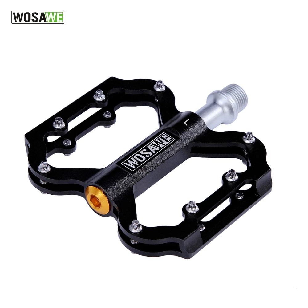 WOSAWE Sports Bicycle Pedal Aluminum 2 Colors Ultralight MTB Bike Pedals Mountain Road Cycling New Style Hollow | Спорт и