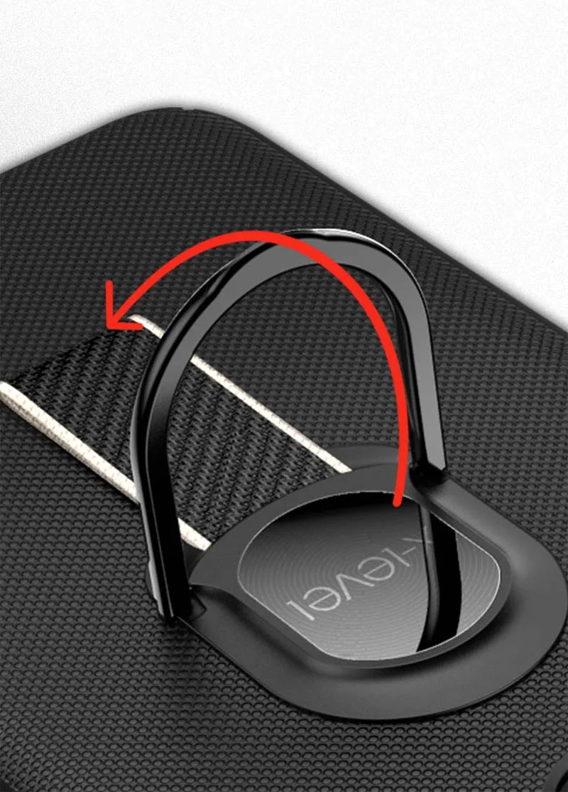 X-Level Detachable Finger Ring Stand Holder Phone Case For iPhone XS Max XR Hard PC Matte Back Cover for X 6 7 8 Plus | Мобильные