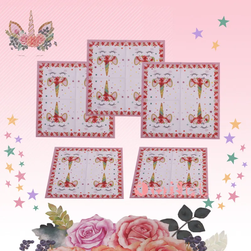 Omilut 12 шт. Единорог плиты вечерние украшения с днем День рождения Baby Shower девушка