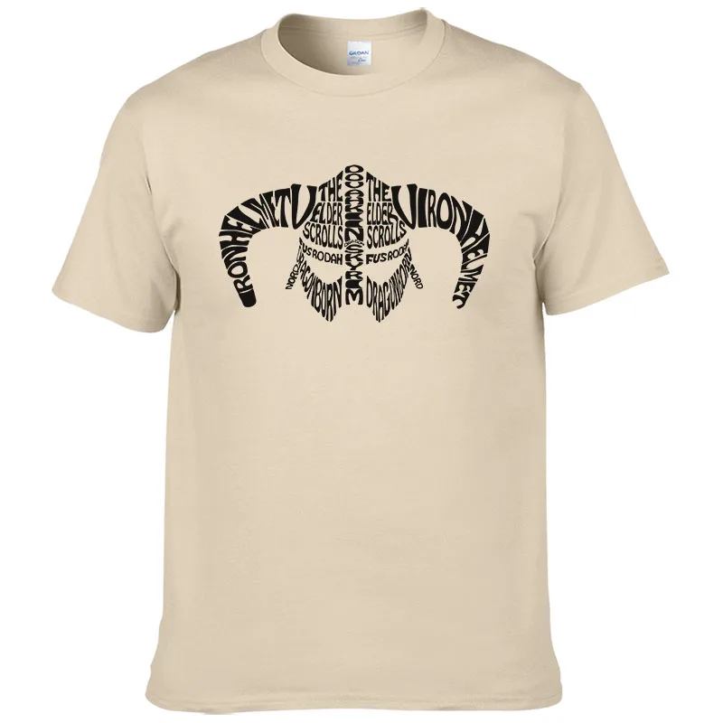 Креативный дизайн Мужская футболка с рисунком старших свитки игры Skyrim 3D футболки