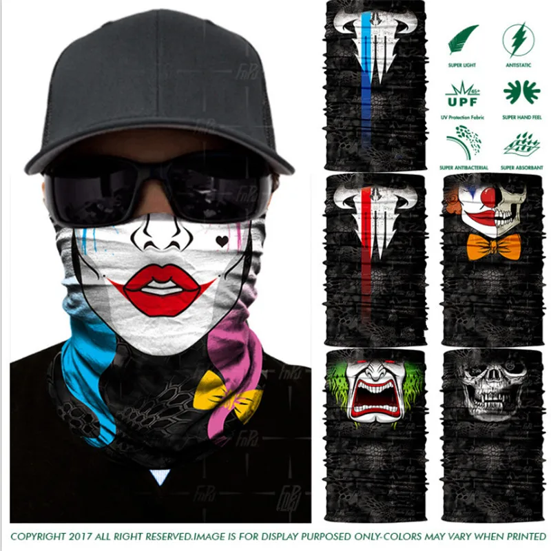 Клещ узор клоун Бандана Балаклава Открытый Охота дыхание мотоцикла Велоспорт