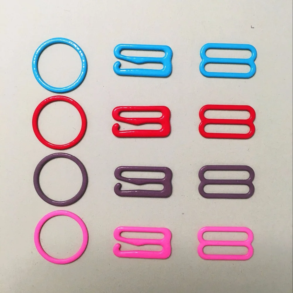 

50pcs Bra buckle Underwear clothing accessories Woman Webbing connected buckles colors avail 15mm inner