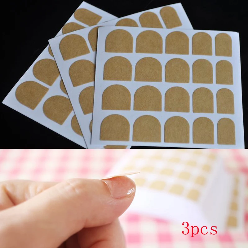 2020 3 шт. модные простые в использовании наклейки двухсторонние искусственная