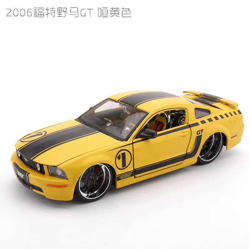 Модель спортивного автомобиля из сплава в масштабе 1:24 игрушка для Fordalde Mustang GT с