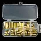 50 шт.компл. вес медных пуль рыболовные грузила в пластиковые рыболовные аксессуары коробка снастей 1,8 г3.5g5g7 г10 г грузило аксессуары