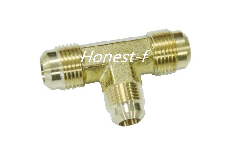 

Brass 5/8" x 5/8" x 1/2" OD Flare Reducing Tee,Brass Flare Tube Fitting
