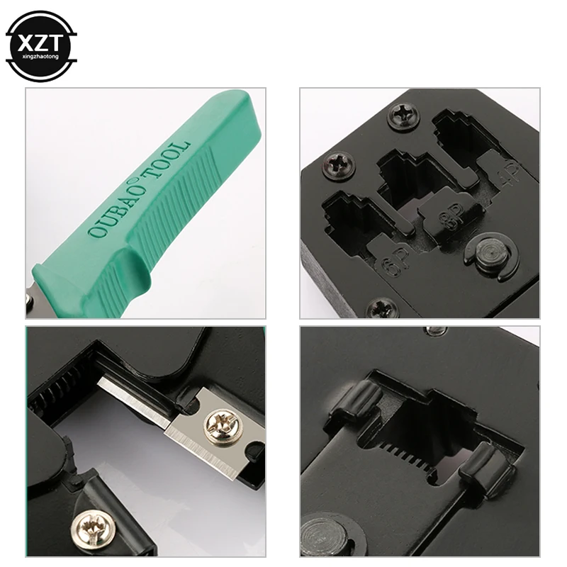 Ethernet RJ45 щипцы для зачистки сети инструмент для резки кабеля Наборы тестер витой пары RJ11 RJ12 Cat5 Cat5e разъем 8P6P4P
