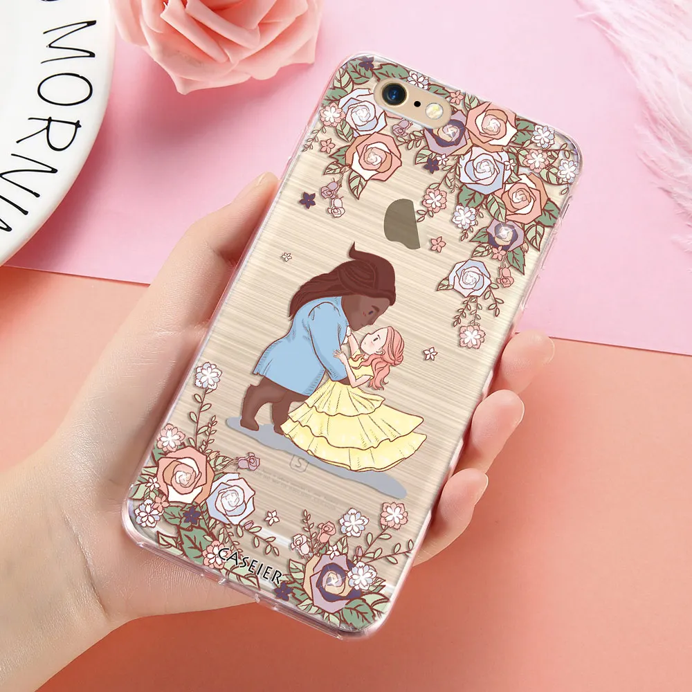 Caseier Phone Case For iPhone 6 6s 7 8 Plus Bling Diamond Silicone Coque 5 5s SE Beauty kawaii Shell Capinha Capa |