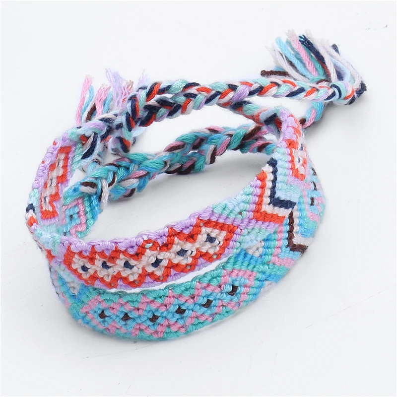 Браслеты дружбы из хлопка ручной работы Многослойные браслеты для женщин