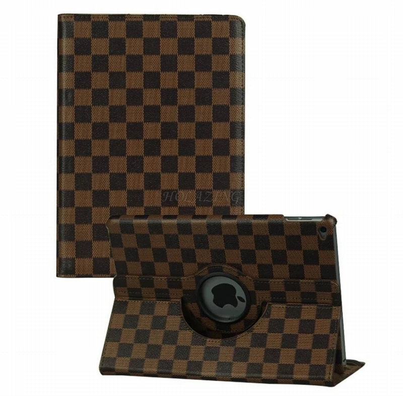 Чехол в клетку из искусственной кожи с поворотом на 360 для iPad Mini 2 3 7 9 дюйма